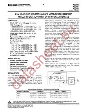 ADS7866IDBVR datasheet  